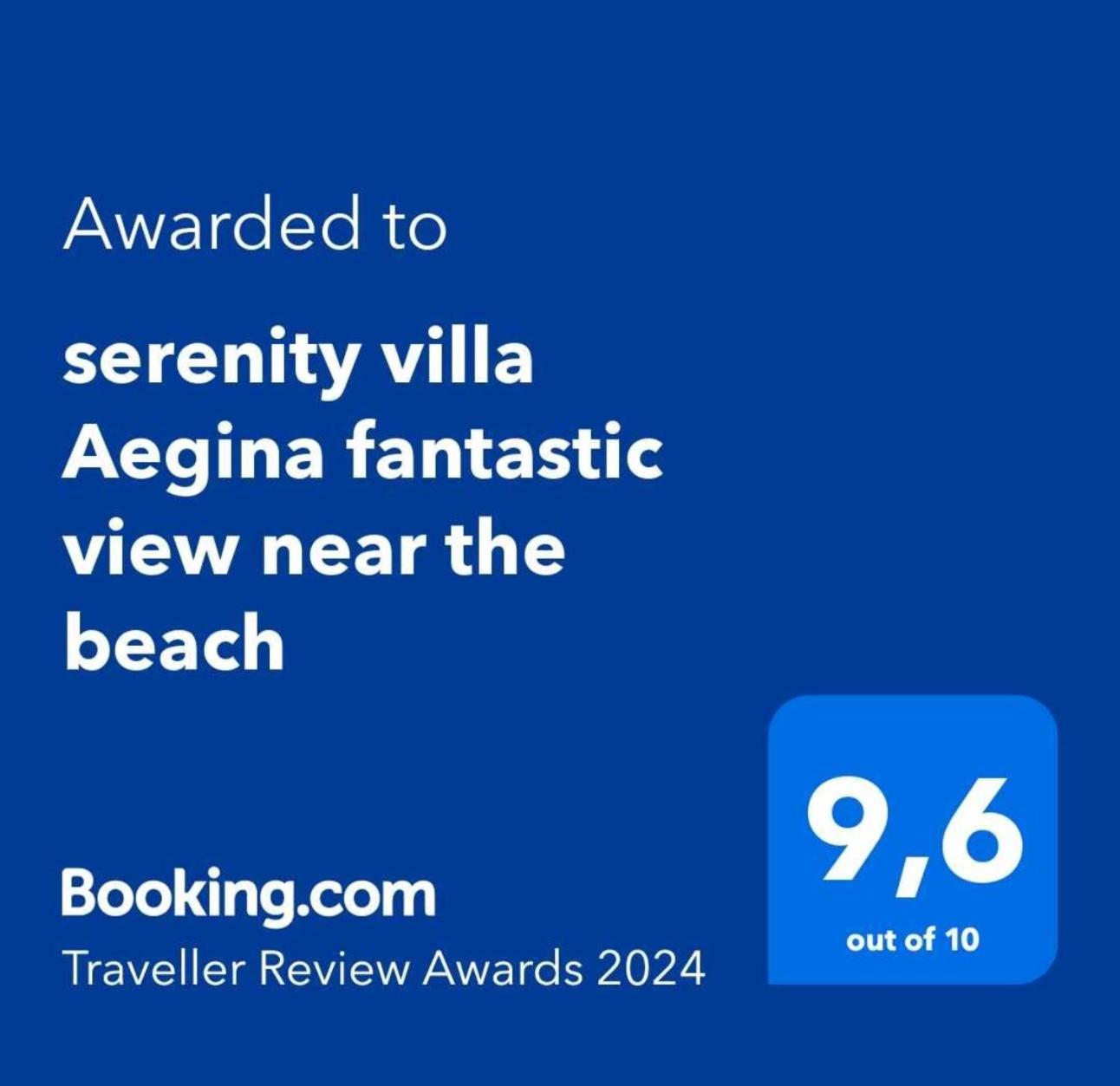 Serenity Villa Aegina Fantastic View Near The Beach 외부 사진